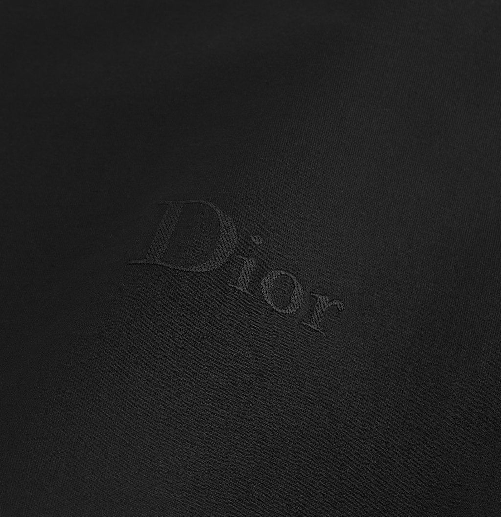 Winniemodo,Winniemodony,Dior 683J606A0677,Dior embroidery T-shirt sale,Dior T-shirt 2026,Dior T-shirt black,Dior T-shirt men