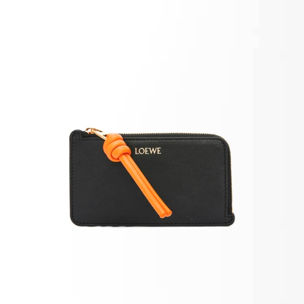Loewe Knot coin cardholder,Loewe black cardholder,Loewe calfskin black cardholder,Loewe black cardholder,Loewe black coin car