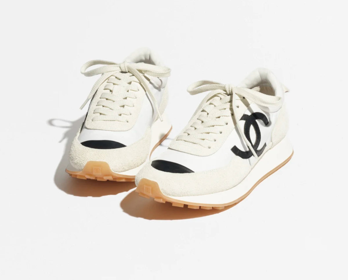 Winniemodo,Winniemodony,Chanel G47131,Chanel fabric and suede calfskin sneakers sale,Chanel sneaker sale,Chanel sneaker disco