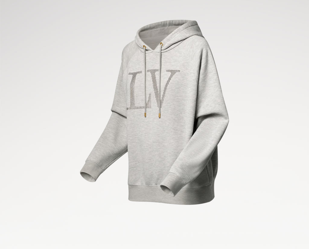 Winniemodo,Winnie modo,Louis Vuitton 1AIBlG,LV 1AIBlG,Louis Vuitton rhinestone signature hoodie,Lv rhinestones hoodie,Louis V