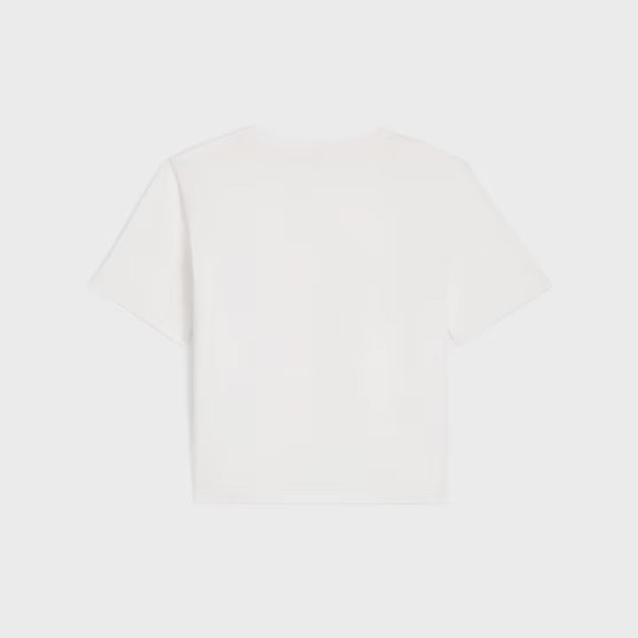 Winniemodo,Winnie modo,Celine RX0AR507Z,Celine boxy T-shirt in cotton jersey,Celine t-shirt white,Celine boxy tee,Celine t-sh