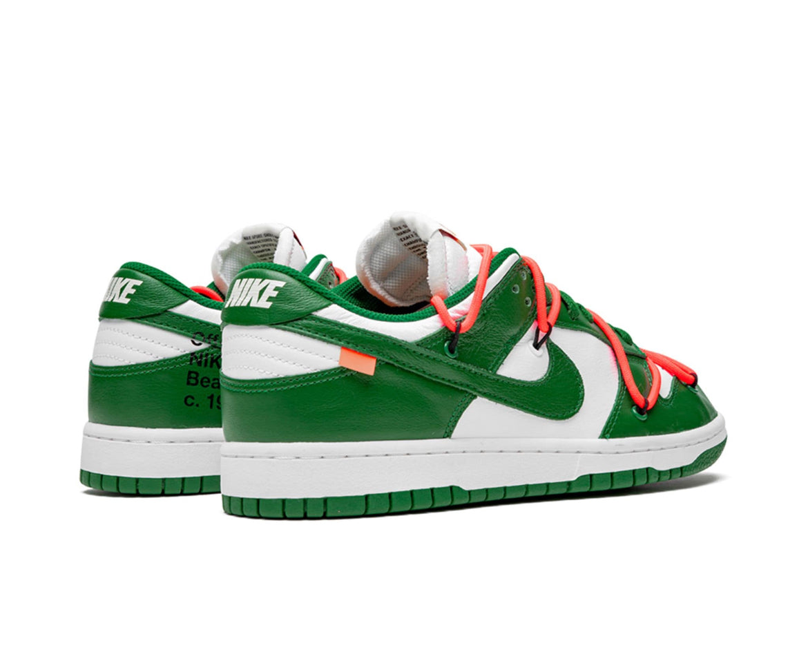 Nike x Off White dunk low “Pine Green” sneakers