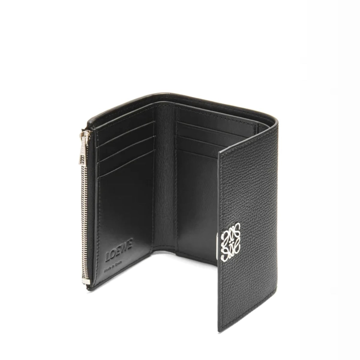 Loewe Anagram black wallet,Loewe vertical black wallet,Loewe anagram small vertical wallet,Loewe black wallet,Loewe womens wa