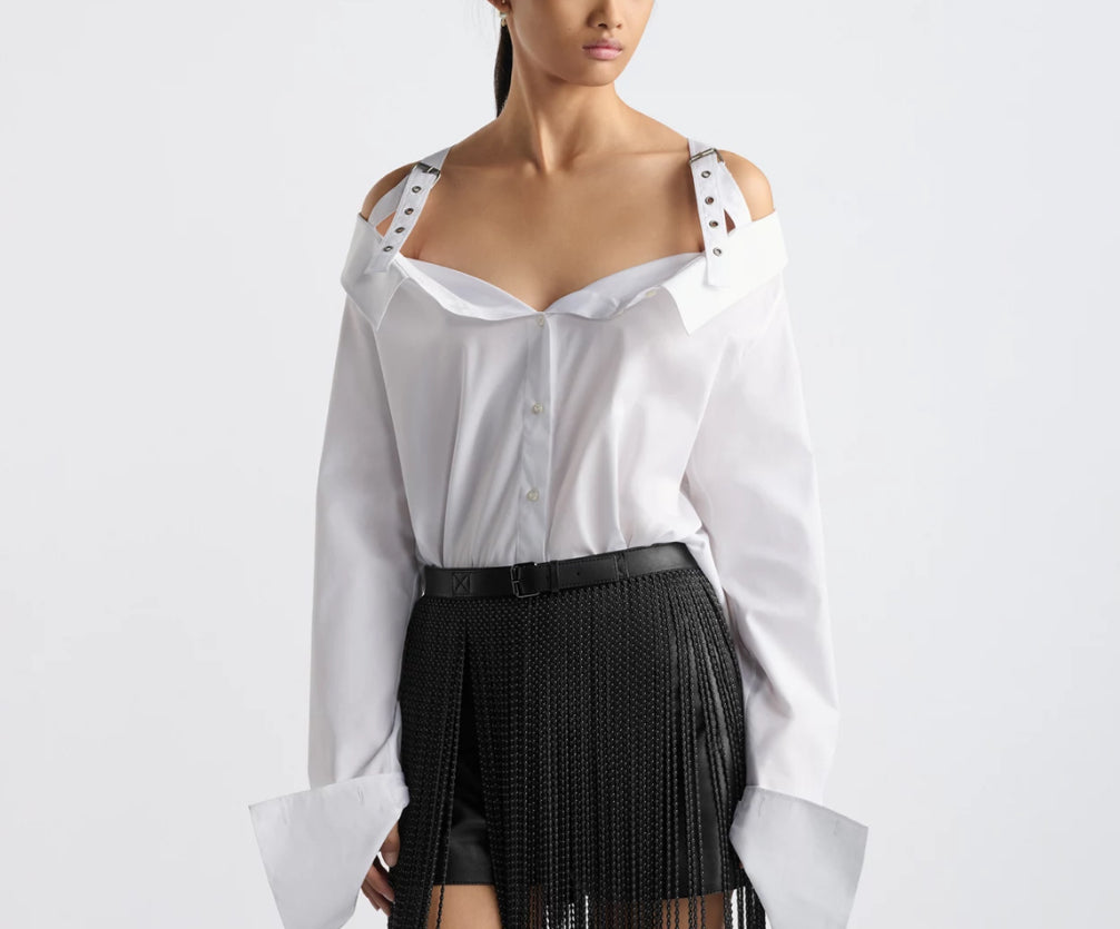 Dior 521B85A3356,Dior white top,Dior white blouse,Dior vest shirt,Dior black top,Dior black blouse,Dior white top 2025,Dior b