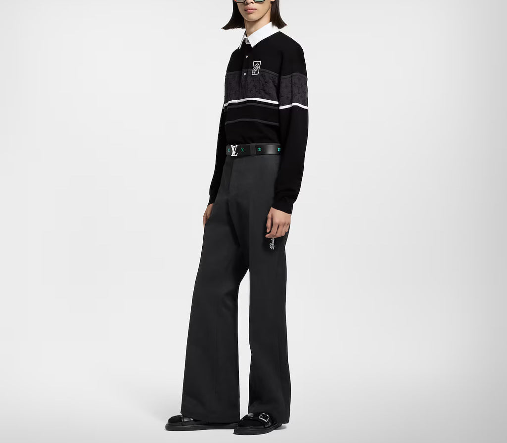 Louis Vuitton 1AGTM9,LV 1AGTM9,Louis Vuitton monogram long sleeved polo shirt,Louis Vuitton long sleeved polo shirt,LV monogr