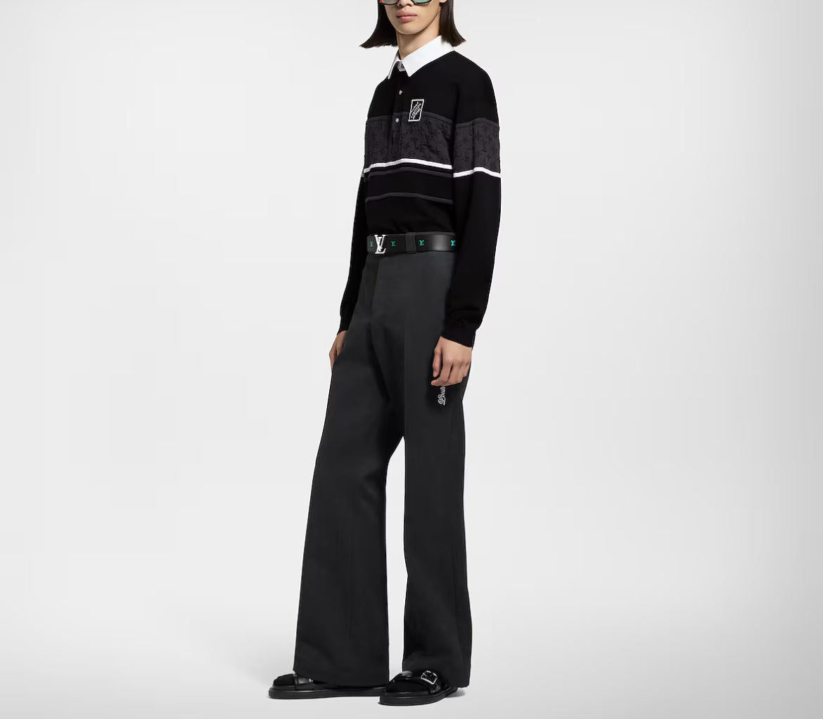 Louis Vuitton 1AGTM9,LV 1AGTM9,Louis Vuitton monogram long sleeved polo shirt,Louis Vuitton long sleeved polo shirt,LV monogr