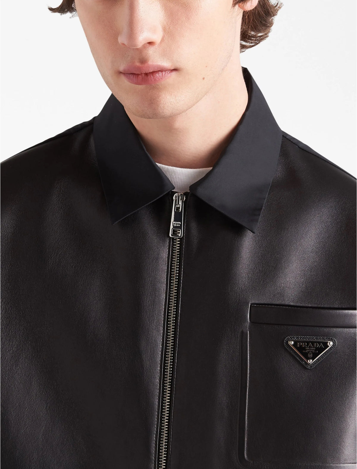 Winniemodo,Winnie modo,Prada SGC182,Prada re-nylon leather jacket,Prada leather jacket,Prada leather jacket sale,Prada leathe