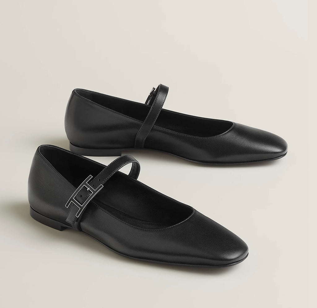 Winniemodo,Winnie modo,Hermes H242047Z,Hermes Jane ballet flat,Hermes Mary Jane flat,Hermes Mary Jane black,Hermes ballet fla