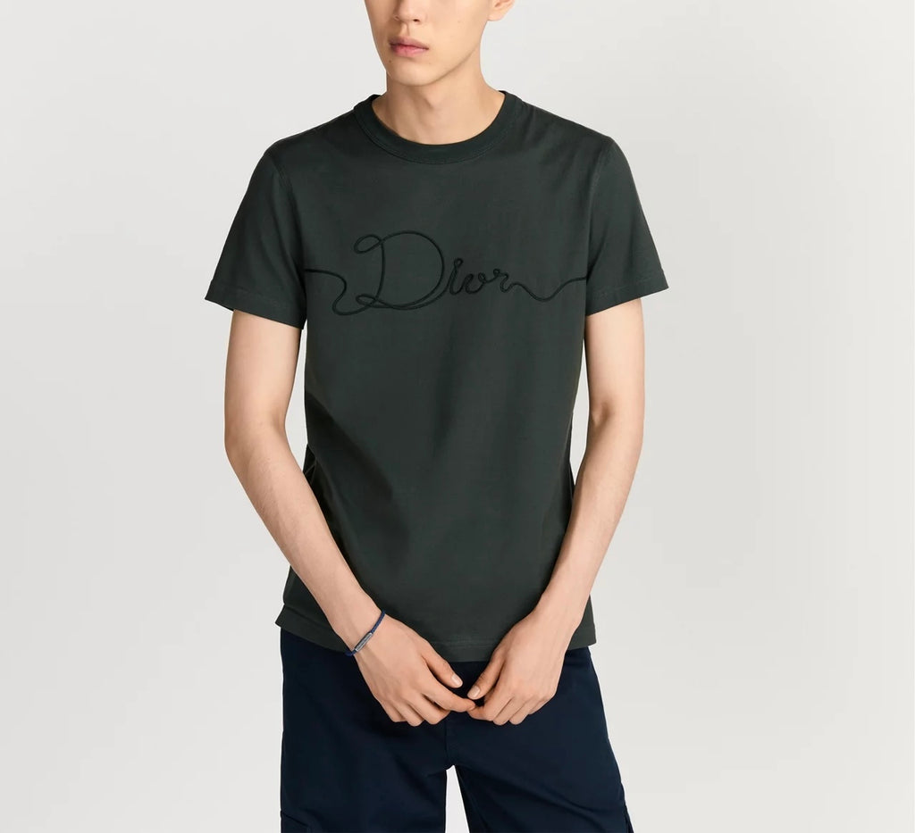 Winniemodo,Winniemodony,Dior 613J668A0677,Dior ribbon T-shirt,Dior t-shirt 2026 sale,Dior t-shirt grey,Dior t-shirt men,Dior