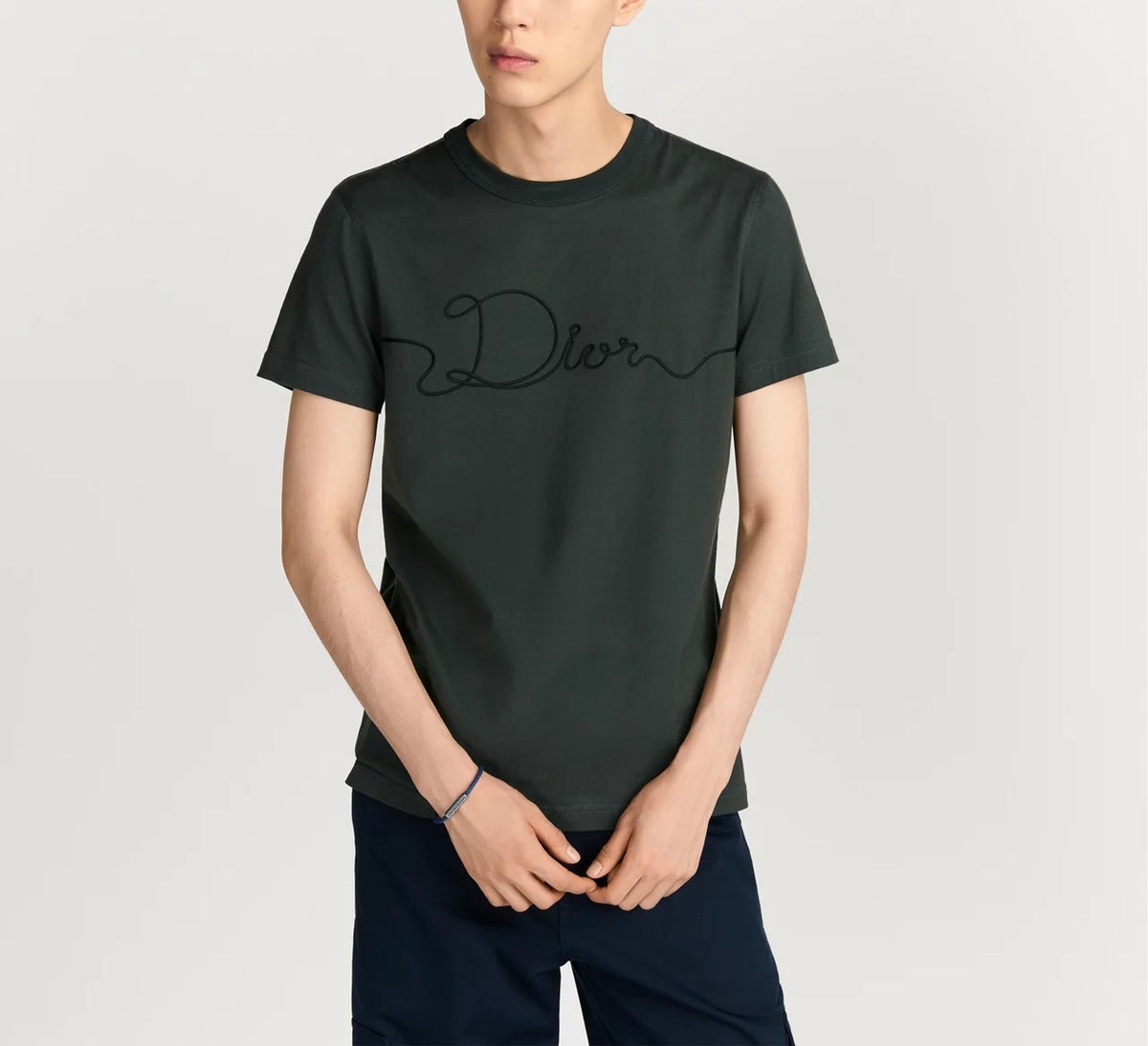 Winniemodo,Winniemodony,Dior 613J668A0677,Dior ribbon T-shirt,Dior t-shirt 2026 sale,Dior t-shirt grey,Dior t-shirt men,Dior