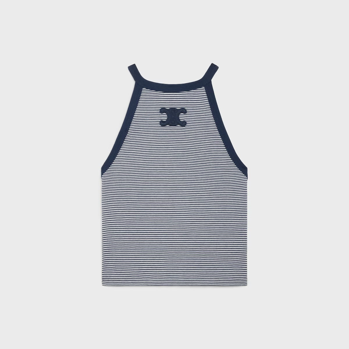 Celine 2X27N133U.01MA, Celine triomphe tank top in striped, Celine triomphe vest striped, Celine triomphe vest, Celine stripe