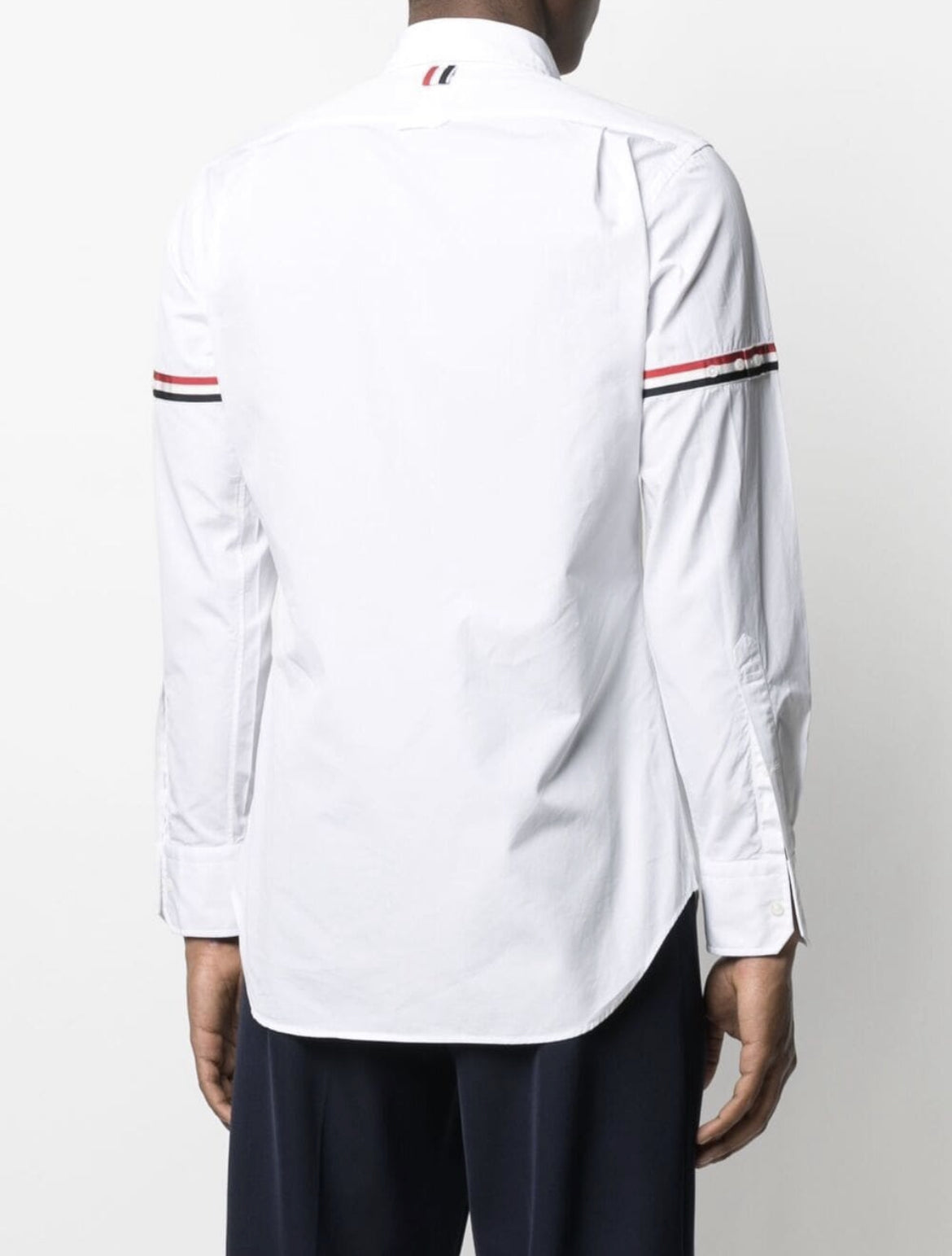 Thom Browne RWB stripe long sleeve shirt,Thom Browne MWL150E03113,thom browne on sale,thom browne online shop, Thom Browne, T