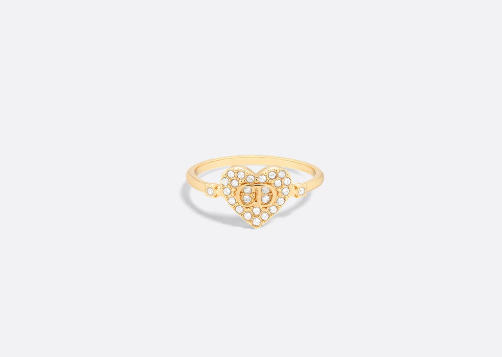Dior Clair D lune ring,Dior hearts crystal ring,Dior hearts ring,Dior heart gold ring,Dior crystal ring,Dior ring,Dior ring 2