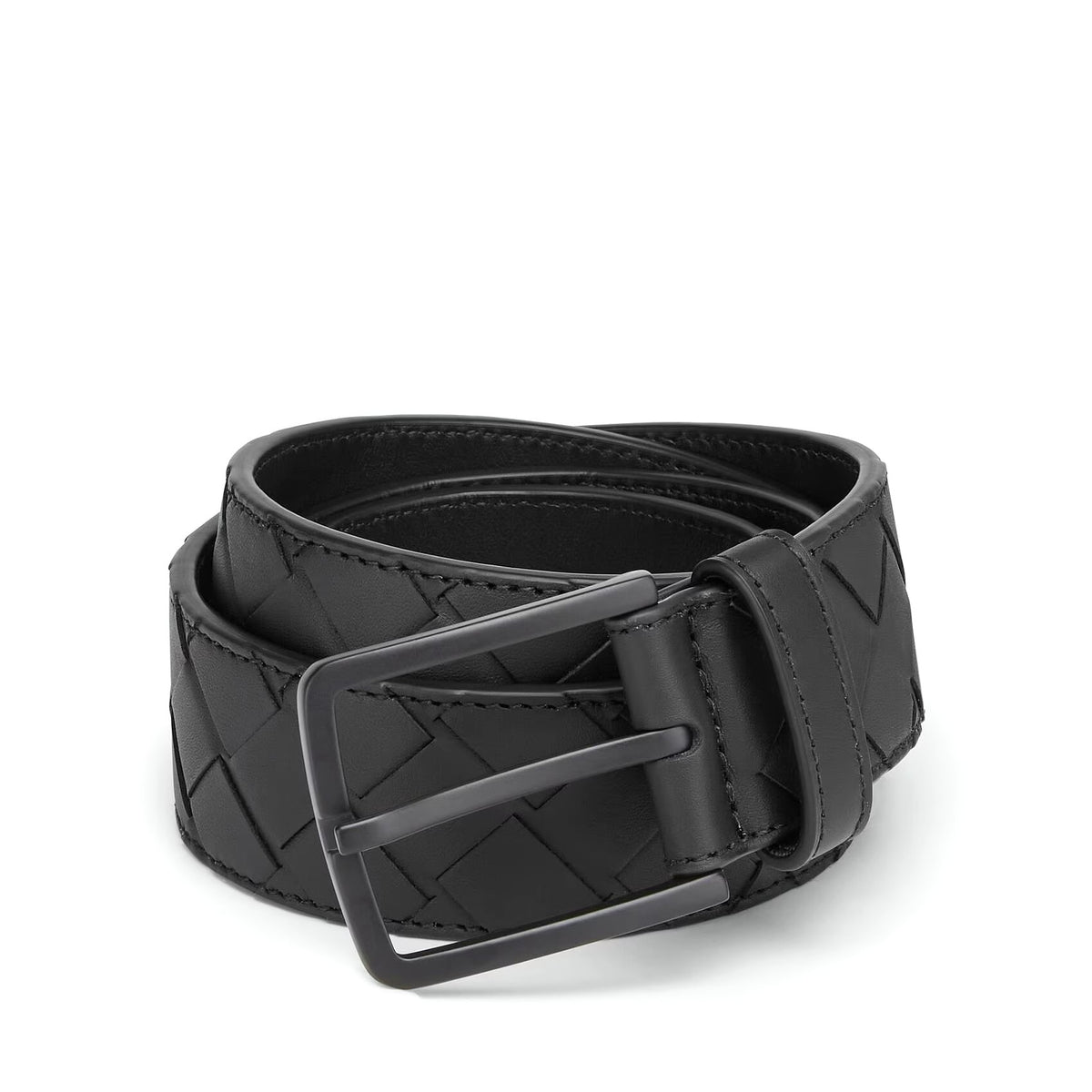 Bottega Veneta 609182V3IM18984,BV 609182V3IM18984,Bottega Veneta Intrecciato Belt,BV Intrecciato Belt,Bottega Veneta black Be