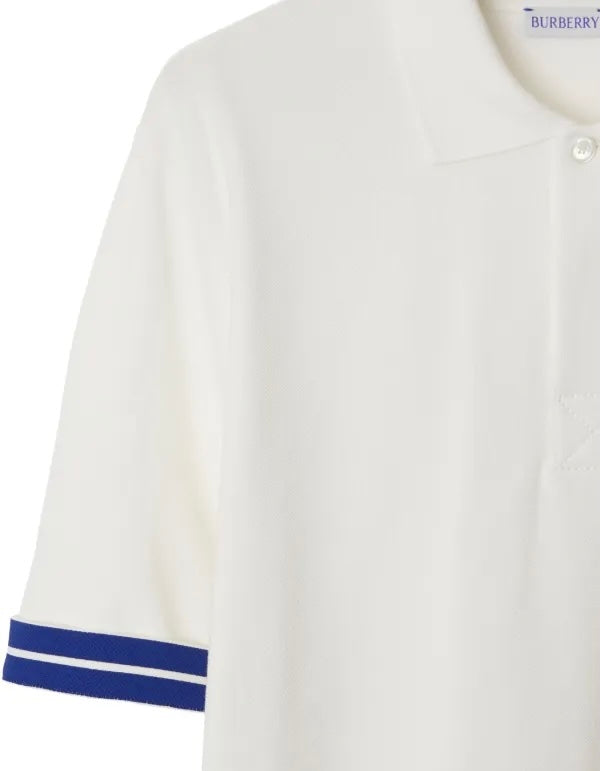 Burberry 8082127,Burberry 8082124,Burberry striped cuffs polo shirt,Burberry black polo shirt,Burberry white polo shirt,Burbe