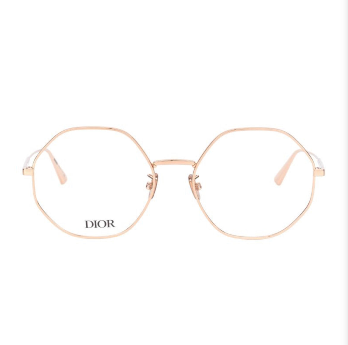 Dior GEMDIORO R2U Gold Irregular Stainless Steel Frame