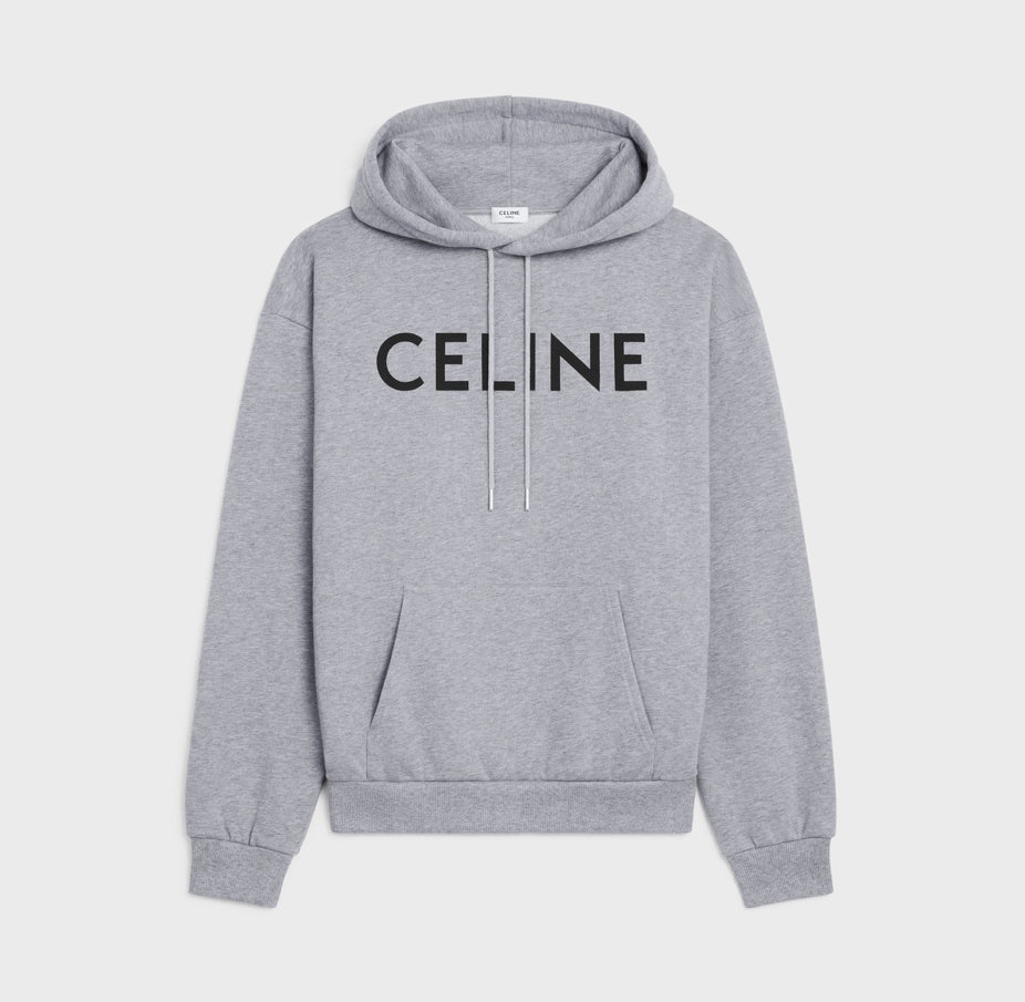 Celine hoodie in cotton fleece , celine 2Y321670Q ,celine men's hoodie , celine on sale, celine online shop,celine men's fash