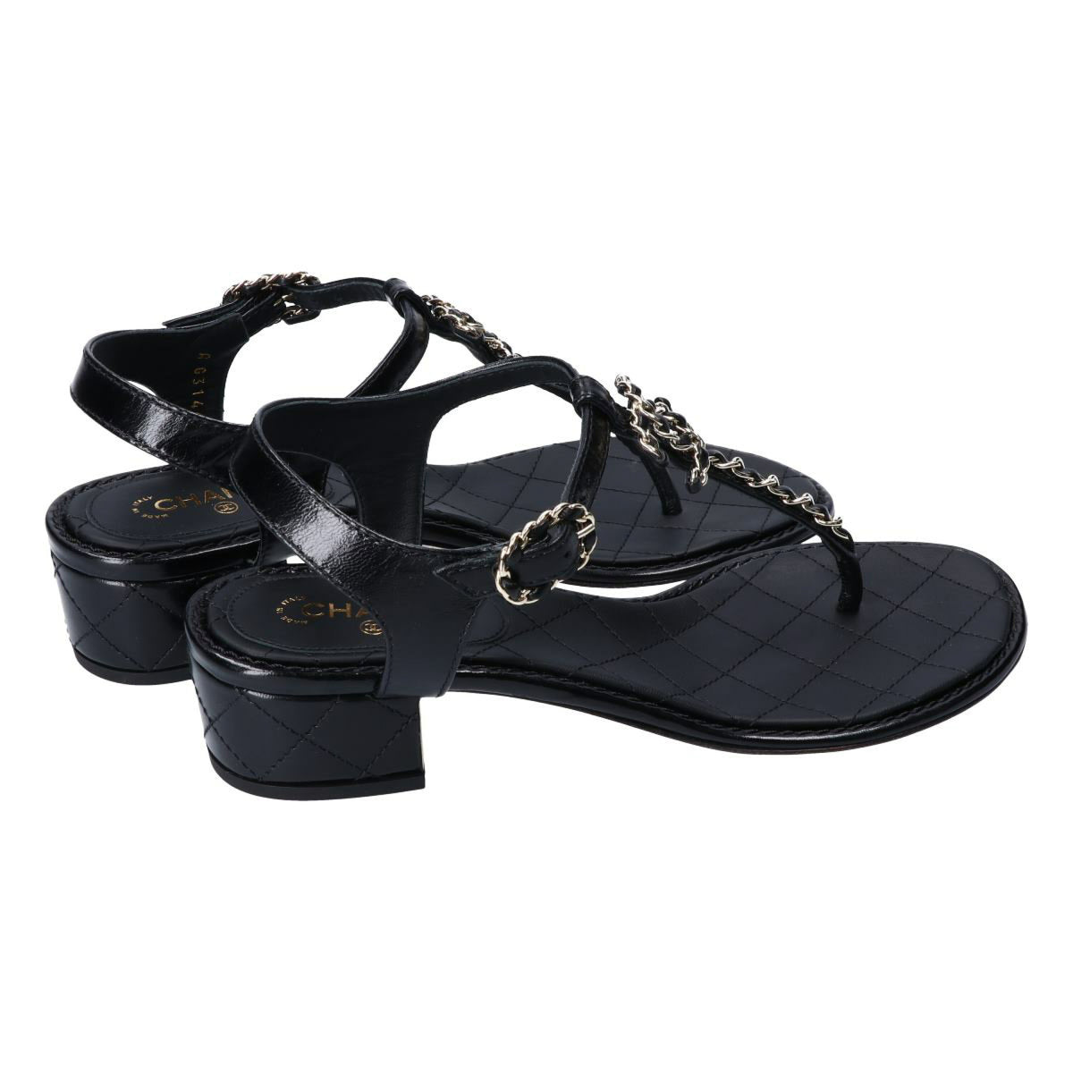 Winniemodo,Winniemodony,Chanel G31463,Chanel CC Chain Thong Sandals black,Chanel Thong Sandals sale,Chanel Thong Sandals chun