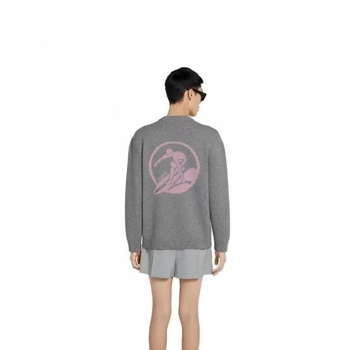 Gucci 824273 XKERK,Gucci cardigan grey,Gucci cardigan cashmere men,Gucci cardigan mens,Gucci cardigan,Gucci cardigan mens gre