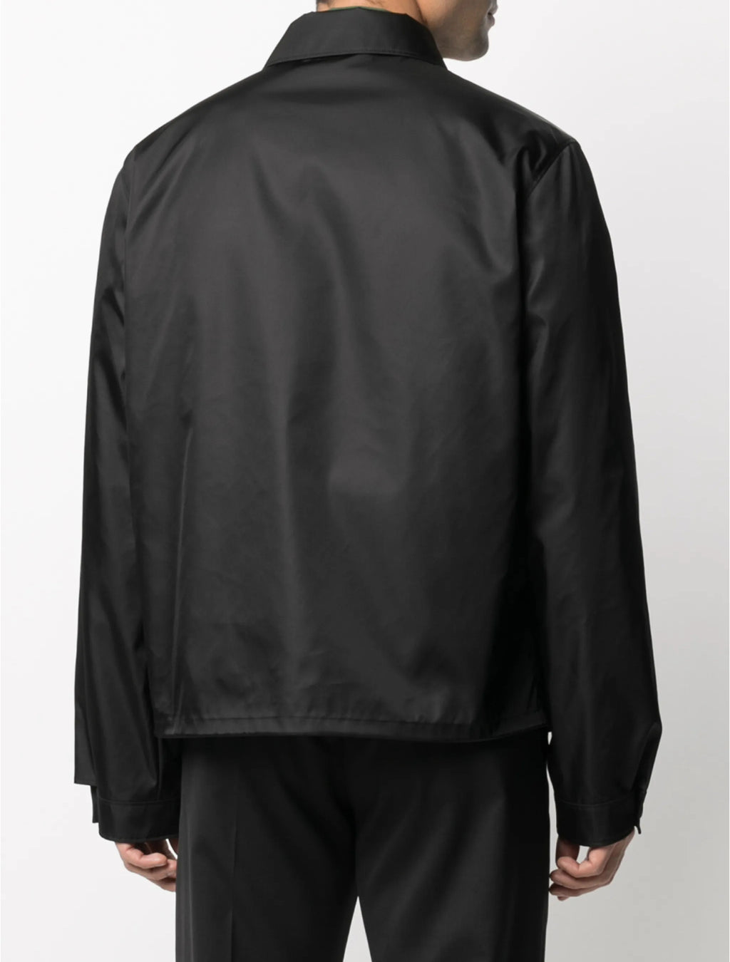 Prada SGB684S2111WQ8,Prada re-nylon jacket,Prada re-nylon black jacket,Prada black jacket,Prada black zip up jacket,Prada jac