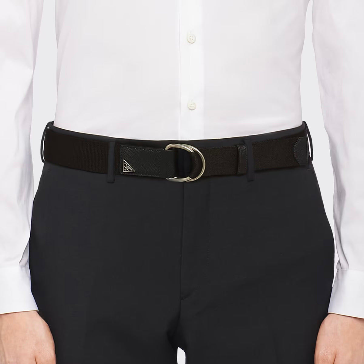 Prada 2CN028,Prada Woven Re-Nylon belt,Prada Woven belt,Prada Woven double ring belt,Prada Re-Nylon belt,Prada belt on sale,P