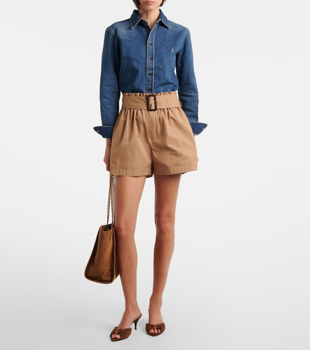 Winniemodo,Winniemodony,Saint Laurent 873984,Saint Laurent shirt women,YSL DENIM shirt,YSL shirt sale,YSL shirt discount shop
