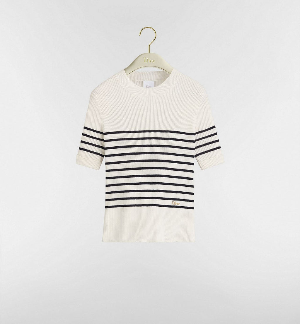 Winniemodo,Winniemodony,Dior 644S16A7E72,Dior short sleeved sweater,Dior sweater striped,Dior sweater sale,Dior sweater disco