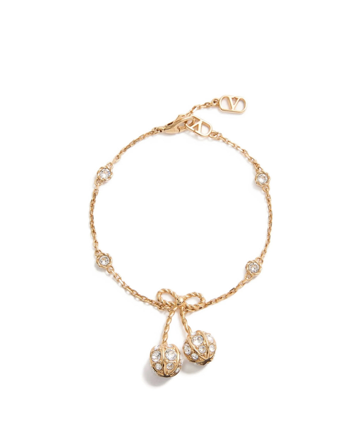 Winniemodo,Winniemodony,Valentino 7W0J0BD0YCW,Valentino Swarovski crystals bracelet,Valentino bracelet cherry charm,Valentino