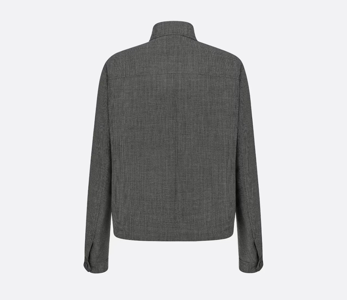 Dior micro houndstooth harrington shaped blouson,Dior jacket online shop ,Dior jacket on sale,Dior Outlet, Dior men's jacket,
