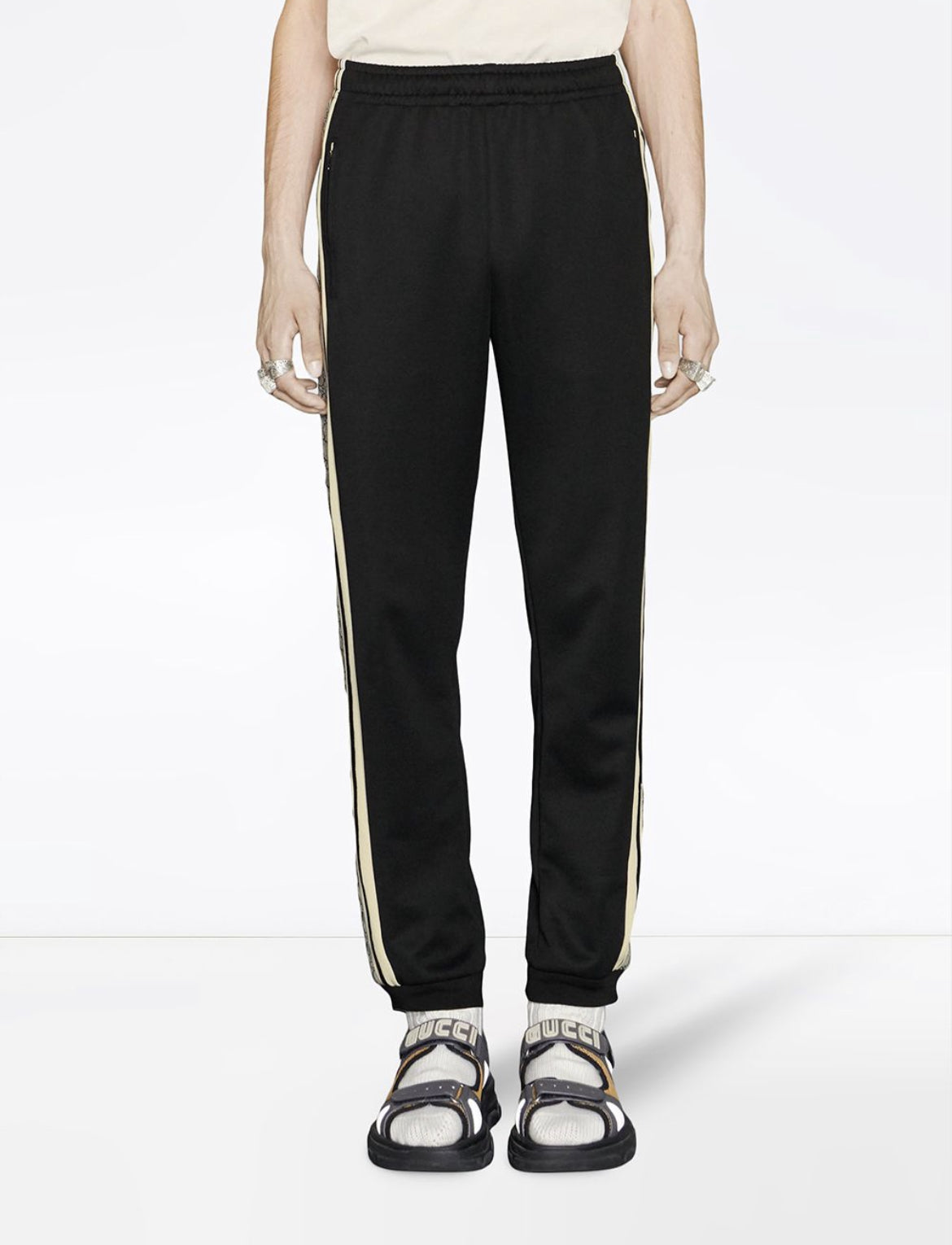 Gucci oversize technical jersey jogging pant