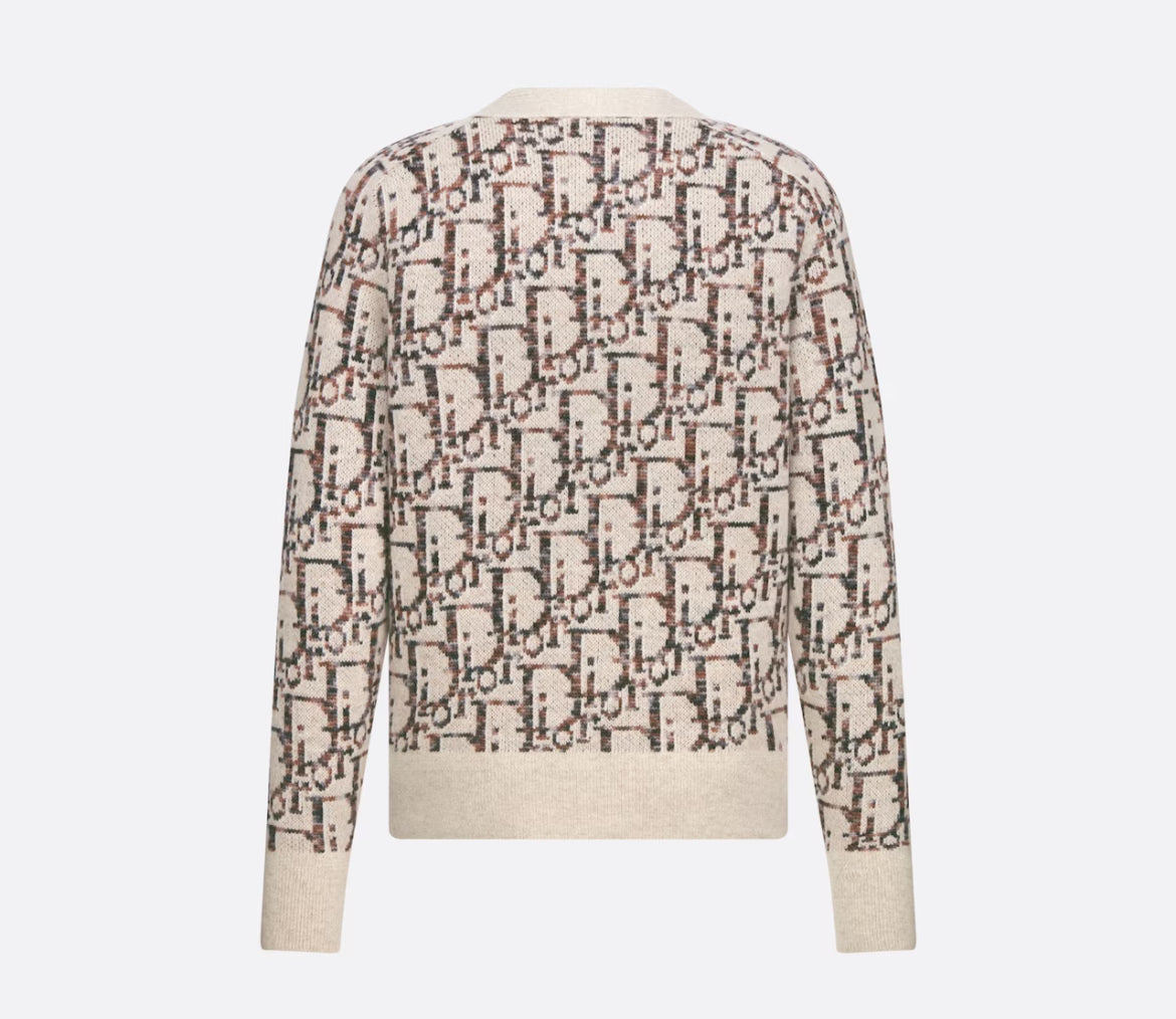 Dior oblique cardigan,Christian Dior ,Dior online shop ,Dior on sale,Dior Outlet, Dior women's fashion,Dior 213M233AT662 ,Dio