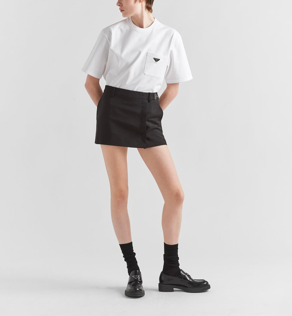 Prada 3515B_10UP_F0009_S_231,Prada jersey T-shirt,Prada pocket t-shirt,Prada pocket white t-shirt,Prada womens white t-shirt,