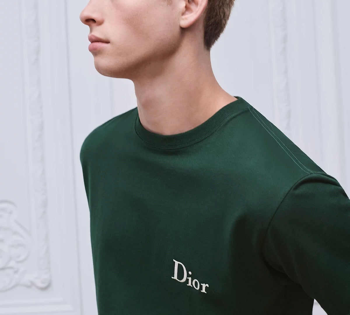Winniemodo,Winniemodony,Dior 683J606A0677,Dior embroidery T-shirt sale,Dior T-shirt 2026,Dior T-shirt green,Dior T-shirt men