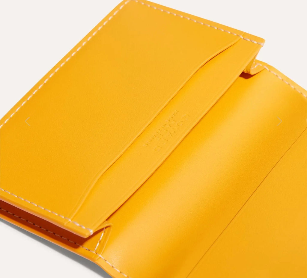 Winniemodo,Winnie modo,Goyard Malesherbes card wallet,Goyard Malesherbes,Goyard Malesherbes card wallet yellow,Goyard cardhol