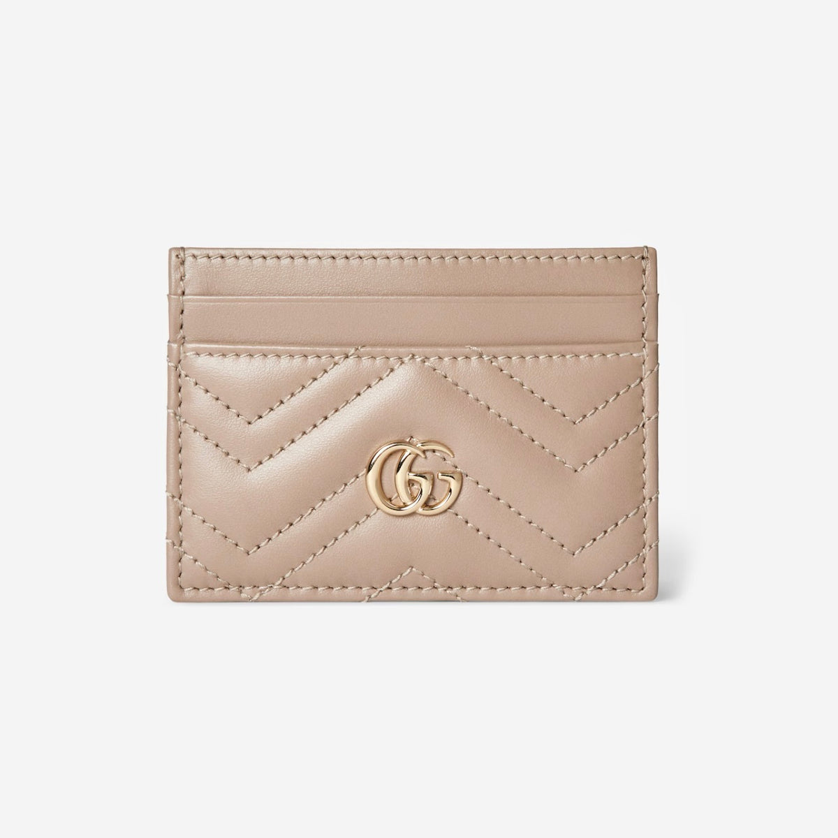 Gucci 443127 DTDHD,Gucci GG Marmont card case,Gucci GG Marmont card holder,Gucci Taupe card holder,Gucci GG logo taupe card h