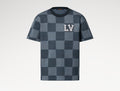 Louis Vuitton 1AGHTI,LV 1AGHTI,Louis Vuitton Damier short sleeved,LV Damier short sleeved tee,Louis Vuitton demier t-shirt,LV