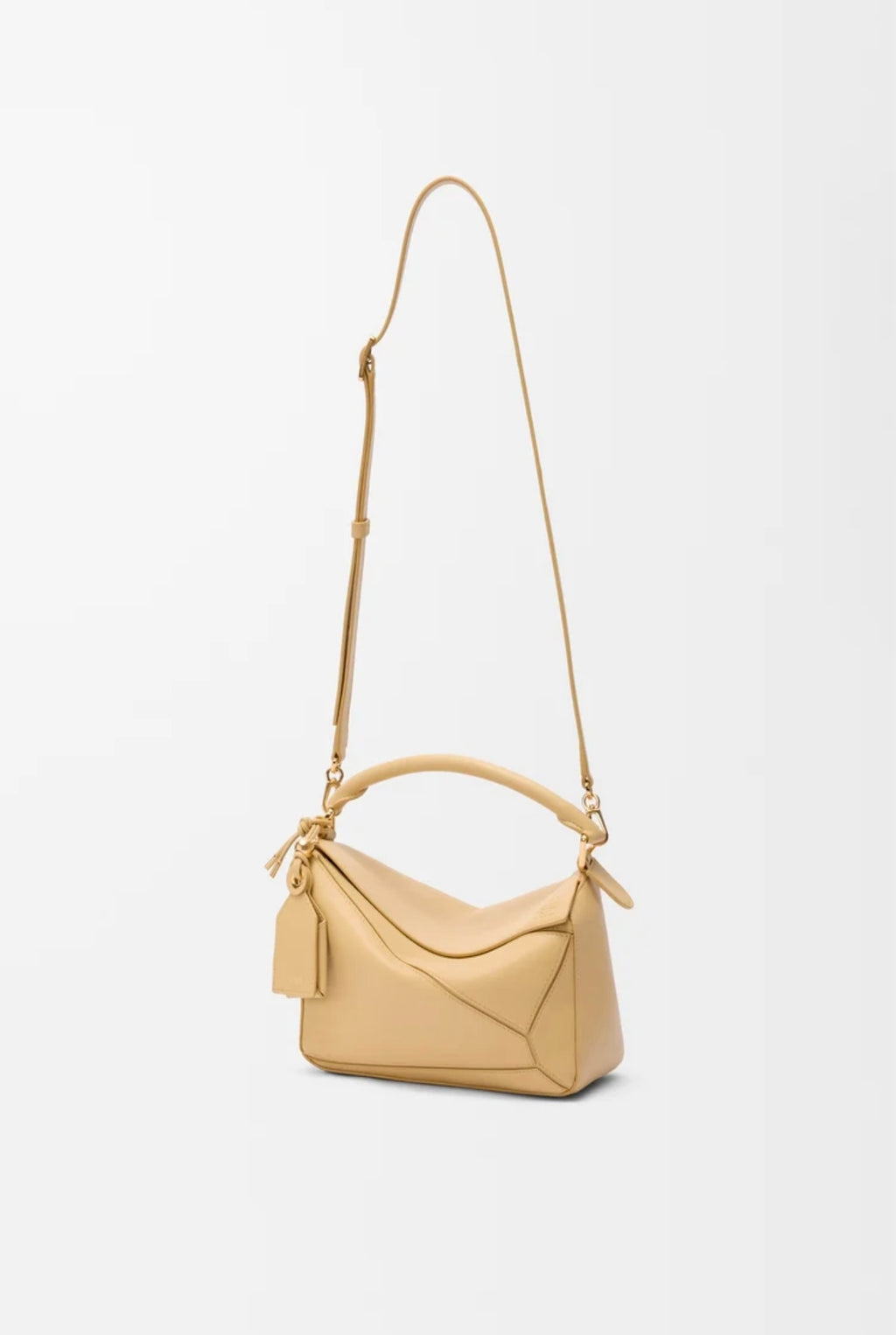 Loewe puzzle bag,Loewe puzzle yellow bag,Loewe puzzle bag small,Loewe small featherlight puzzle bag,Loewe bag,Loewe Lambskin
