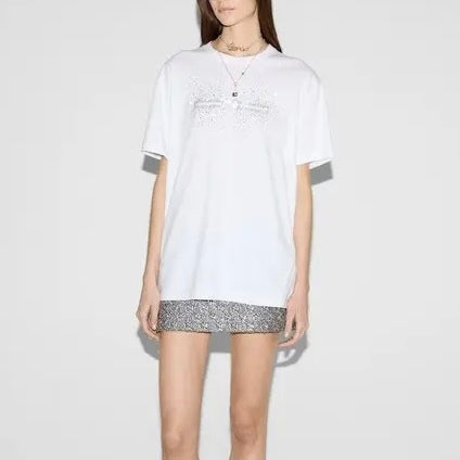 Winniemodo,Winniemodony,Gucci 813616,Gucci t-shirt white,Gucci t-shirt crystal logo,Gucci tee crystal,Gucci tee white,Gucci t