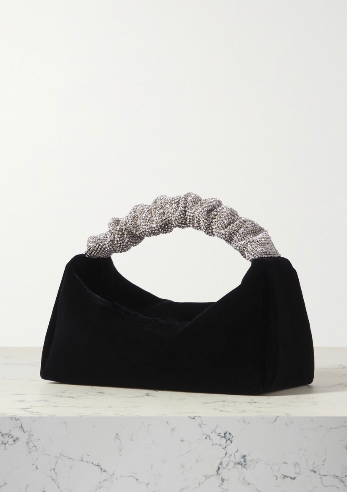 Alexander Wang mini crystal embellished velvet tote