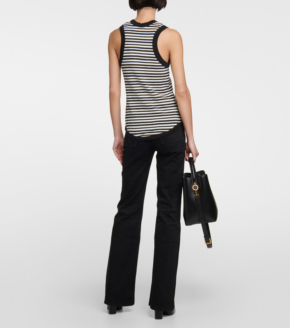 Winniemodo,Winniemodony,Saint Laurent 743660,YSL 743660,Saint Laurent striped jersey top,YSL striped top,Saint Laurent stripe