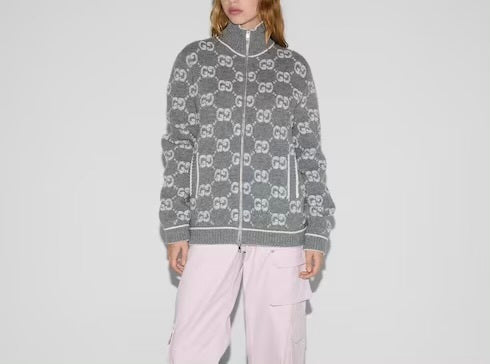 Gucci 814285XKCNA,Gucci cardigan,Gucci cardigan on sale,Gucci cardigan authenticity,Gucci knitwear outlet,Gucci cardigan mono
