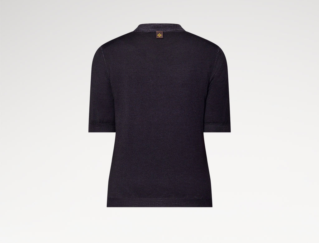 Louis Vuitton 1AGNGT,LV 1AGNGT,Louis Vuitton knit top,Louis Vuitton grey top,Louis Vuitton short sleeves top,Louis Vuitton sh
