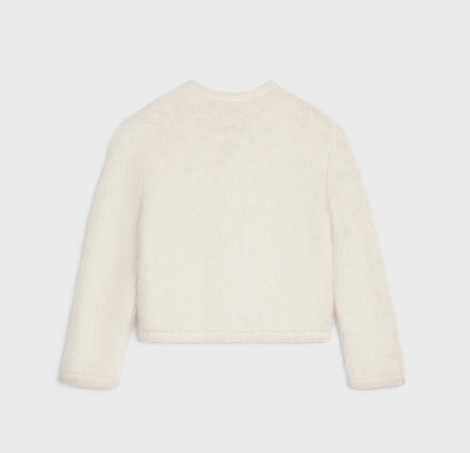 Celine cardigan jacket in brushed mohair ,celine online shop,celine jacket  outlet ,celine women's ,celine 2AD9D440U.01OW,cel