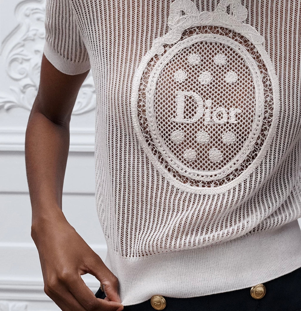 Winniemodo,Winniemodony,Dior 644S12A7880,Dior short sleeved sweater,Dior sweater,Dior sweater sale,Dior sweater discount,Dior