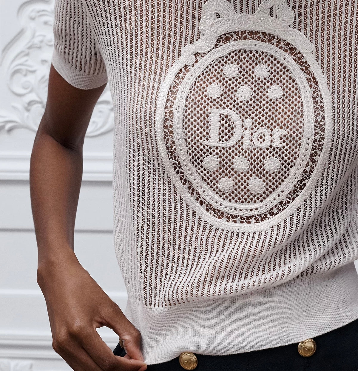 Winniemodo,Winniemodony,Dior 644S12A7880,Dior short sleeved sweater,Dior sweater,Dior sweater sale,Dior sweater discount,Dior