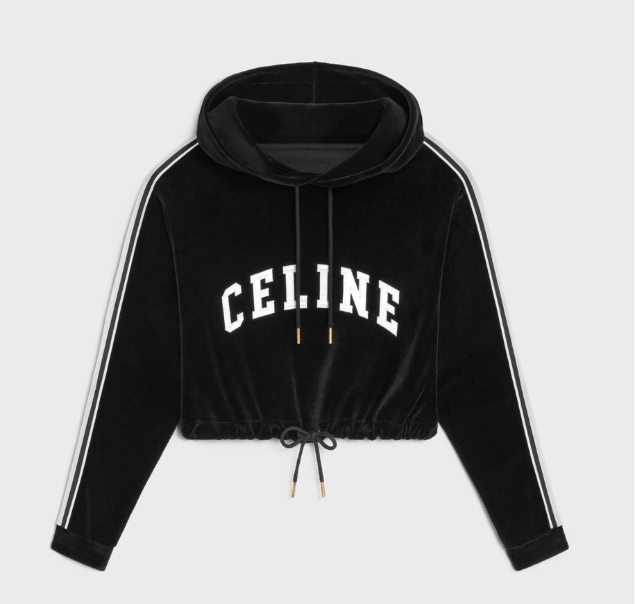 Winniemodo,Winniemodony,Celine hoodie velvet,Celine hoodie,Celine hoodie outlet,Celine womens hoodie,Celine 2Y12C748Q,Celine