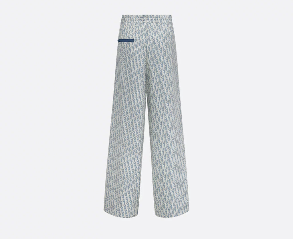 Dior 547P58S2570,Dior Diorivera flared pants,Dior Diorivera loose pants,Dior monogram loose pants,Dior blue monogram pants,Di