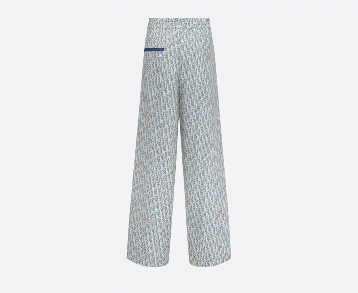 Dior 547P58S2570,Dior Diorivera flared pants,Dior Diorivera loose pants,Dior monogram loose pants,Dior blue monogram pants,Di