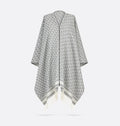 Dior 51DOB370L080,Dior monogram cloak,Dior White cloak,Dior white poncho,Dior scarf,Dior cloak price,Dior poncho price,Dior c