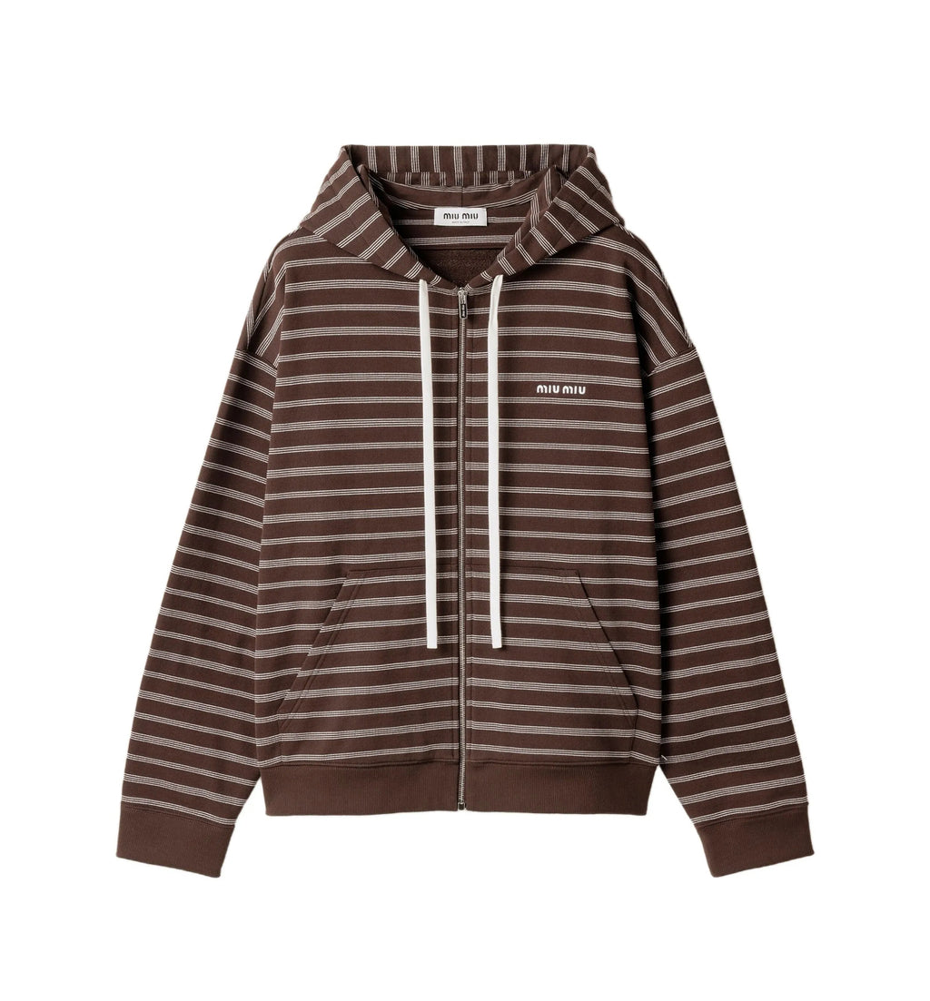 Winniemodo,Winnie modo,MIU MIU MJL023,Miu Miu zip up sweatshirt,Miu Miu zip up jacket,Miu Miu striped jacket,Miu Miu jacket b